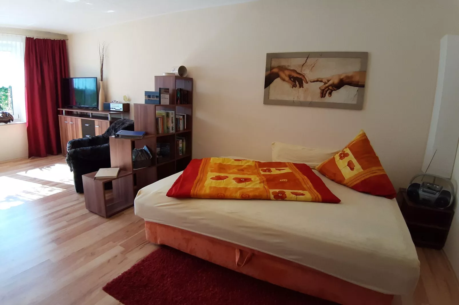 Ferienwohnung am Wald / Büdnerreihe-Living room