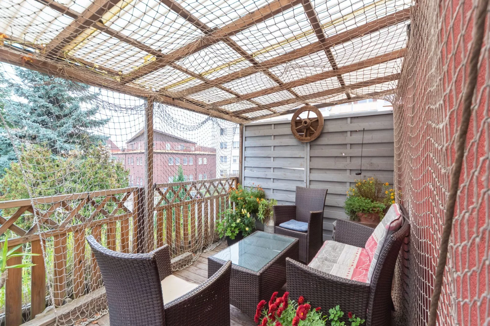 XL Ferienhaus Leuchtturm für Gruppen-Terrace balcony