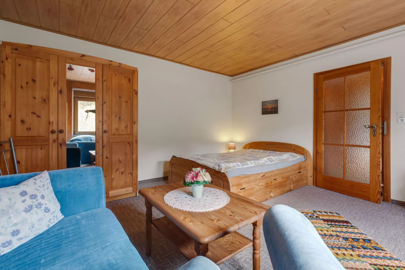 Hübsche Ferienwohnung am See nur 500m-Schlafzimmer