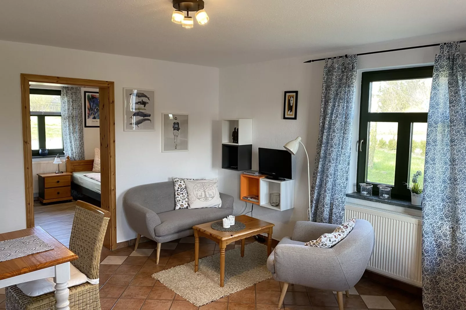 Rustikale Wohnung Fehmarn-Living room