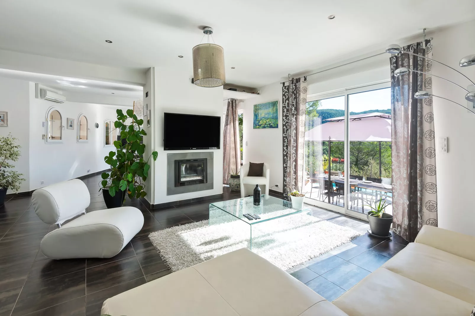 Villa Bargemon-Living room