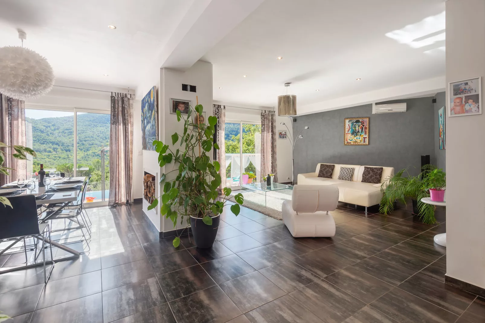 Villa Bargemon-Living room