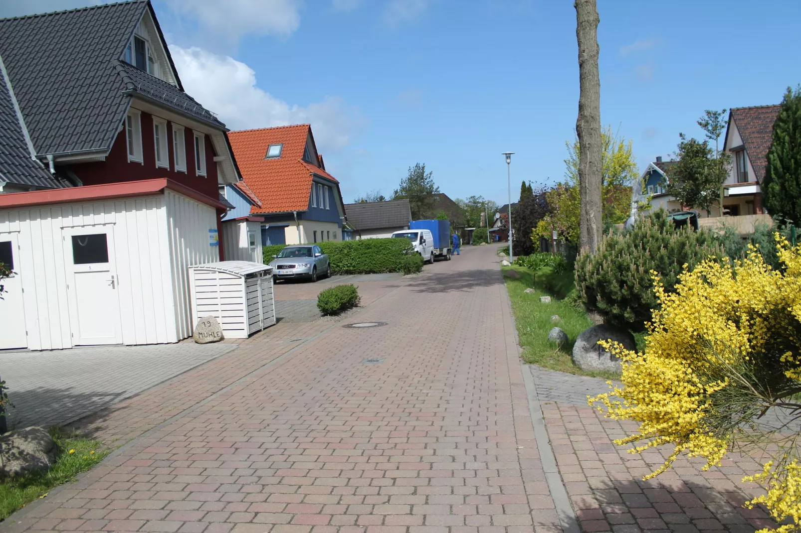 Das DarßHaus mit Kamin und Garten-Areas summer 1km