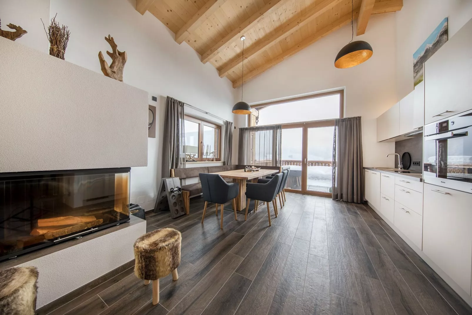 Nationalpark Chalet Keeseck-Living room