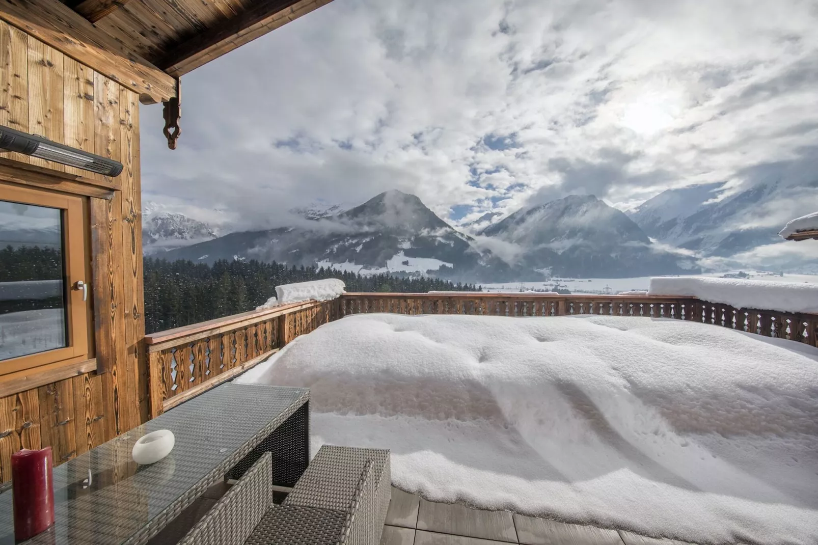 Nationalpark Chalet Keeseck-Exterior in winter