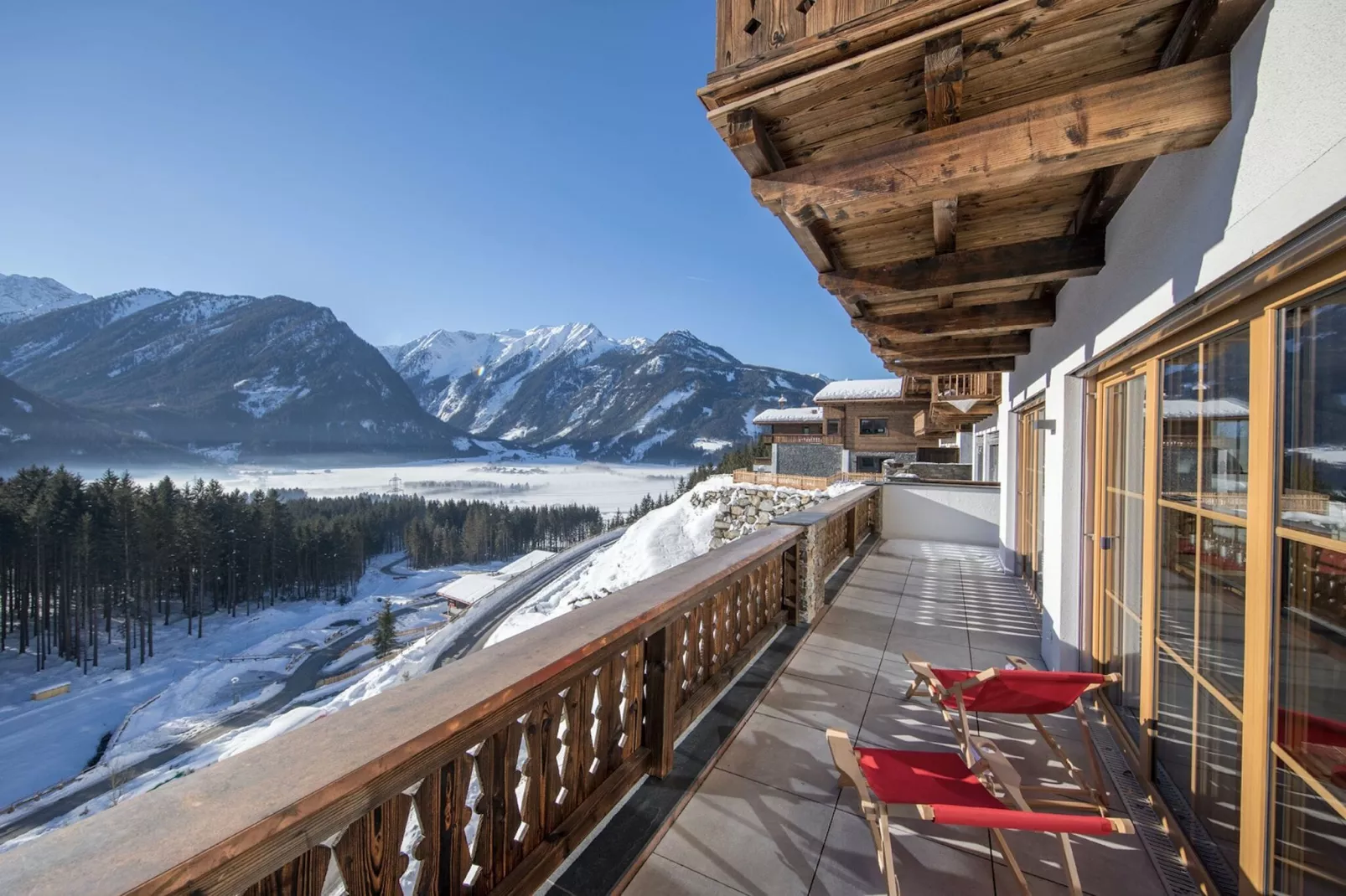 Nationalpark Chalet Seespitze-Terrasse / balcon