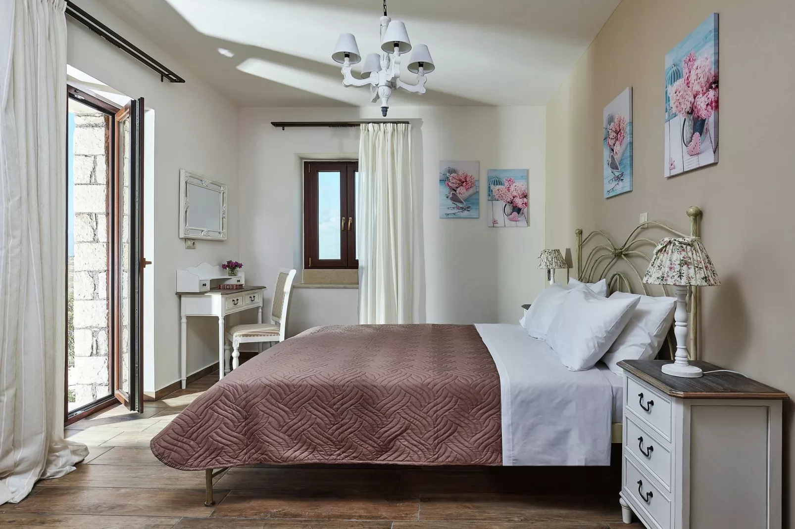 Orelia Cretan Villa 2 persons-Chambre
