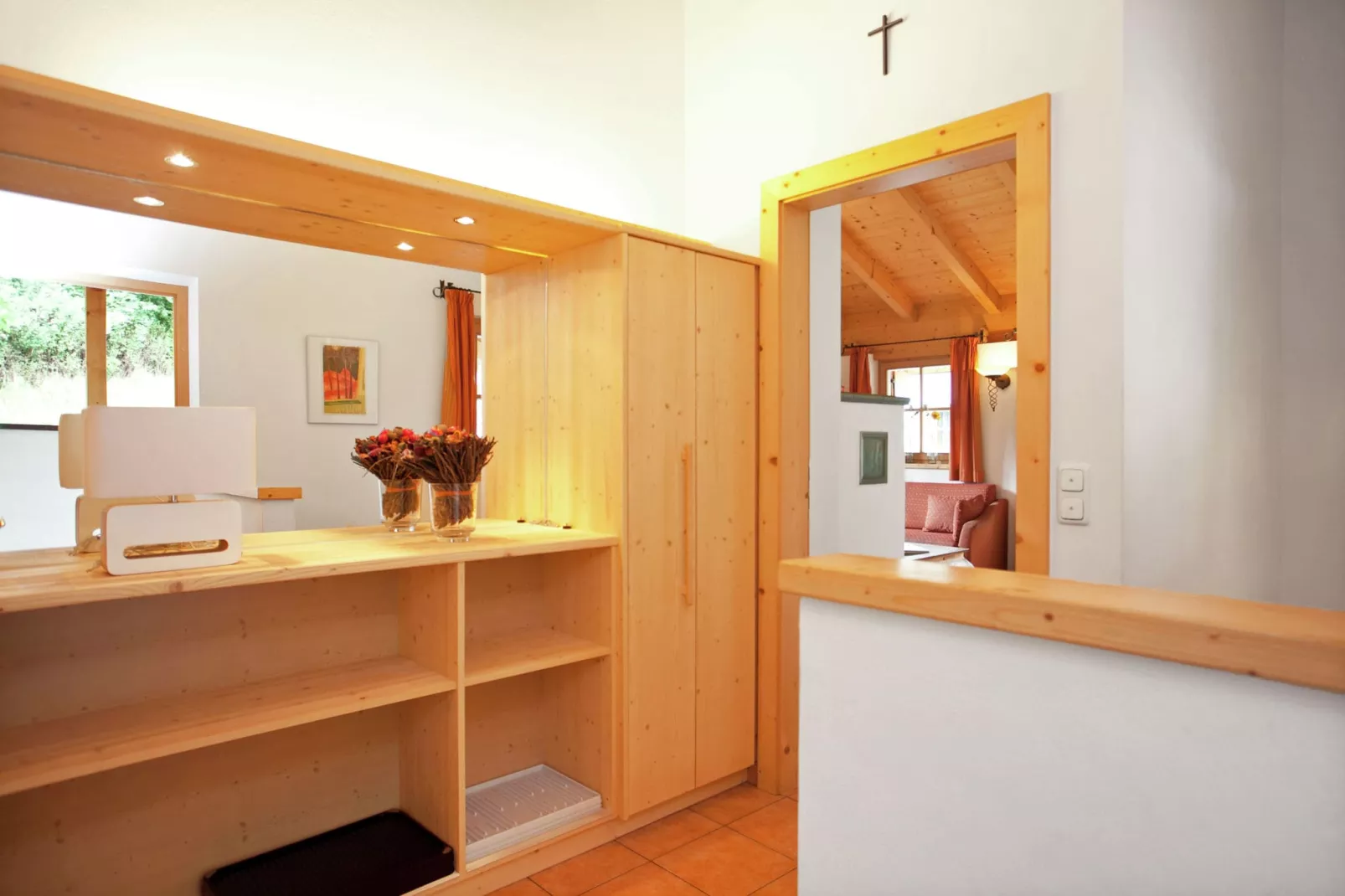 Chalets im Wald-Flur