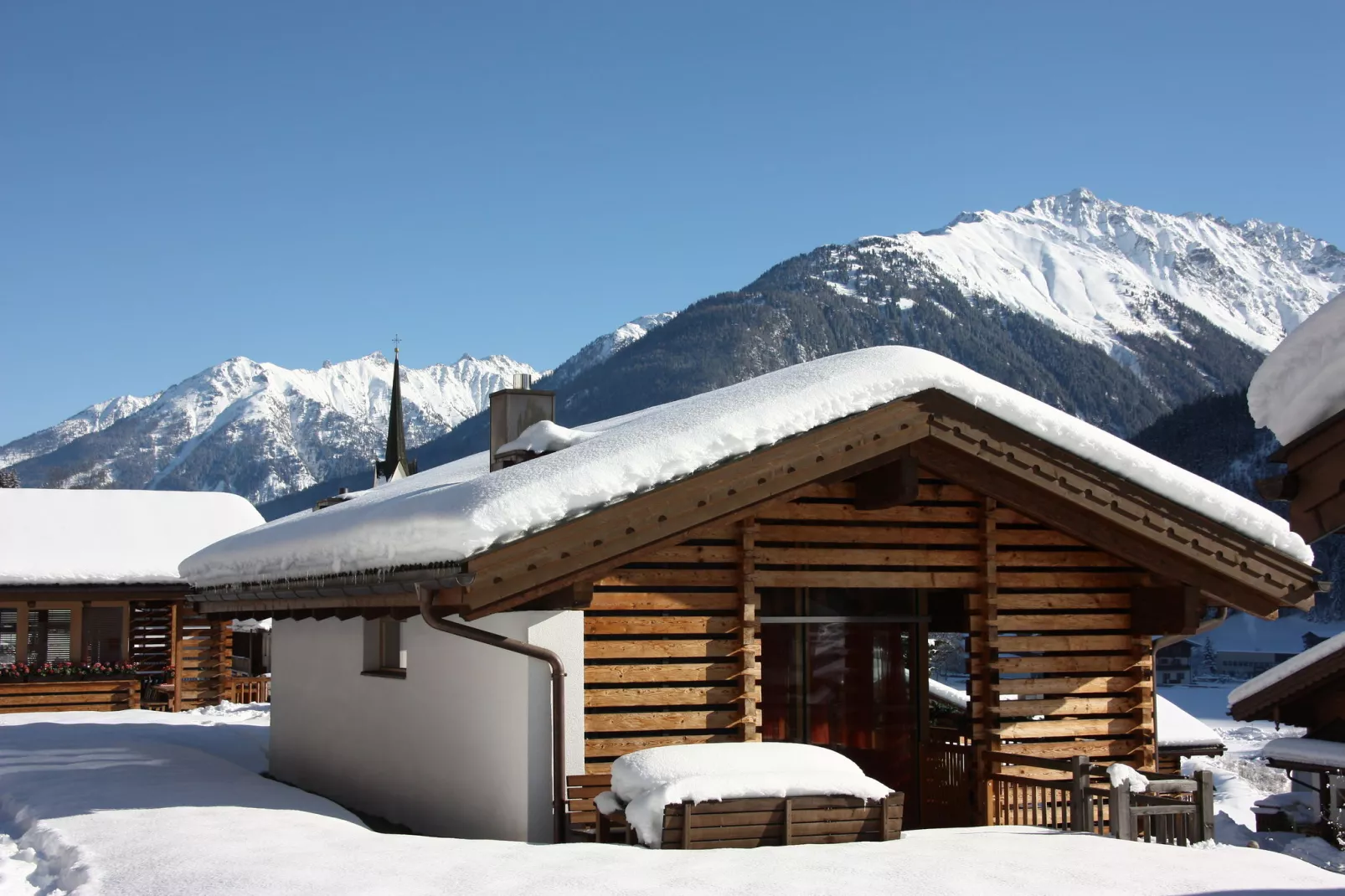 Chalets im Wald-Extérieur hiver