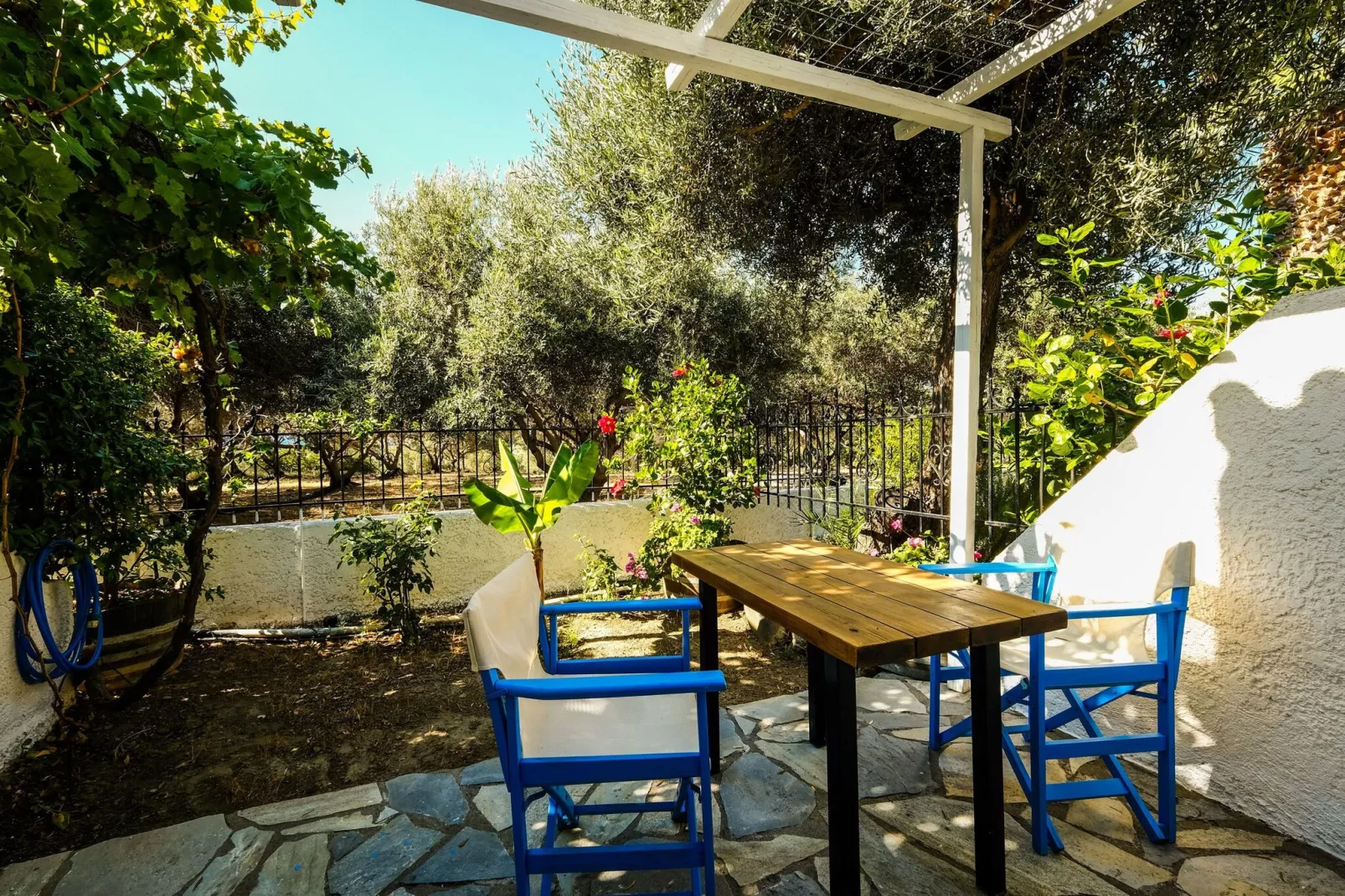 Olive Tree Cottage No 2-Gardens summer