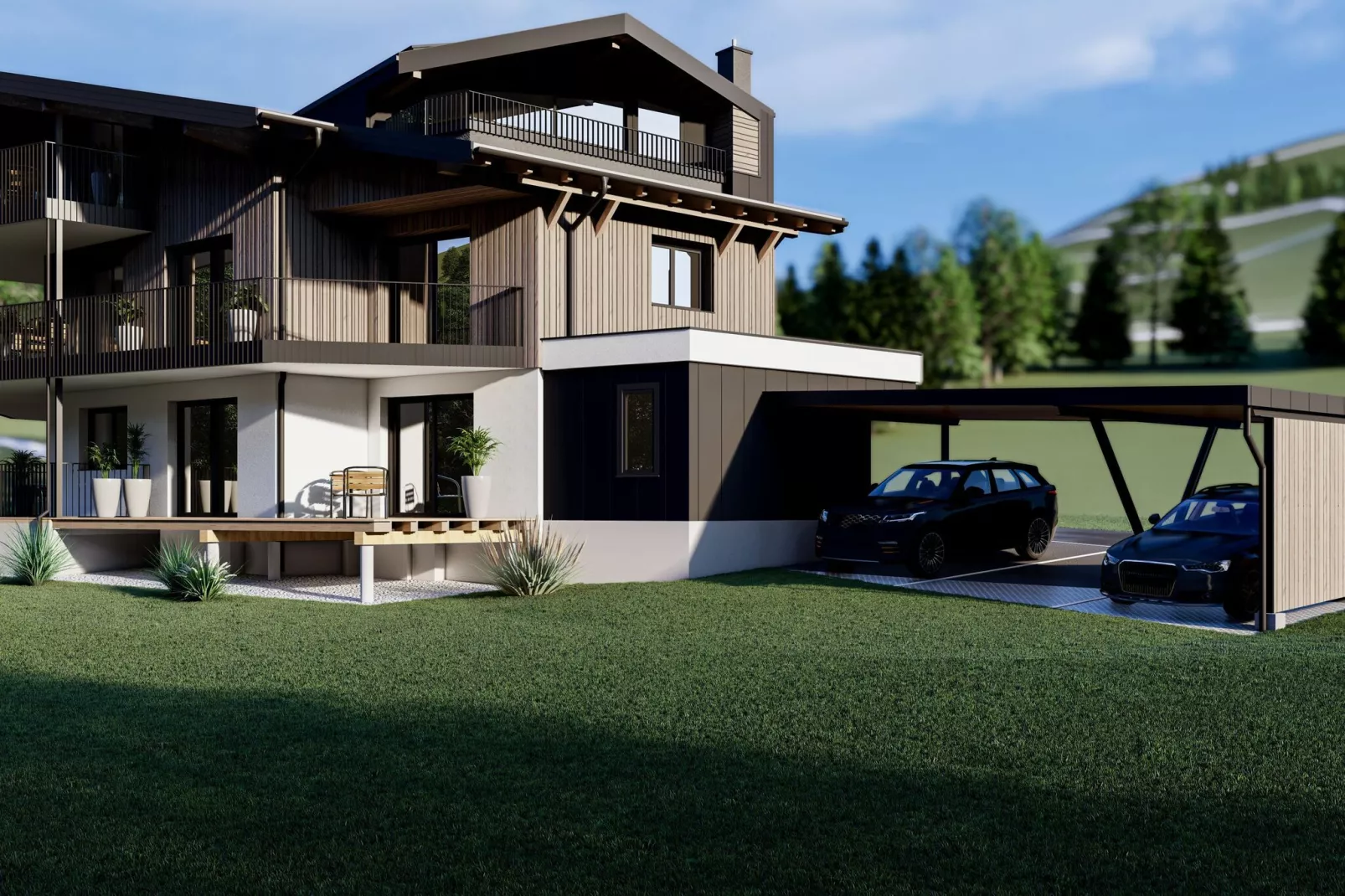 Bergzeit Appartements-Exterior summer