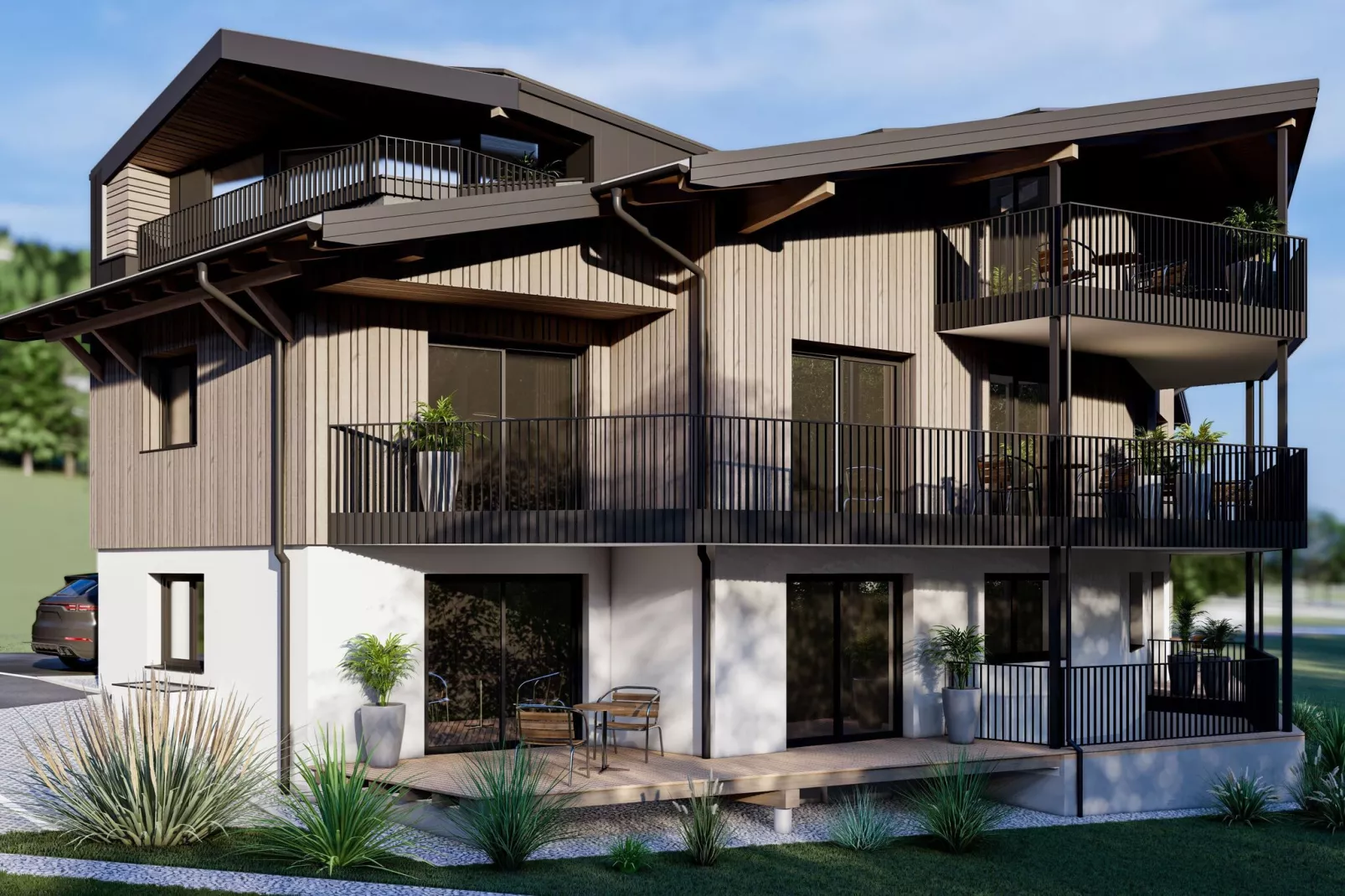 Bergzeit Appartements-Exterior summer