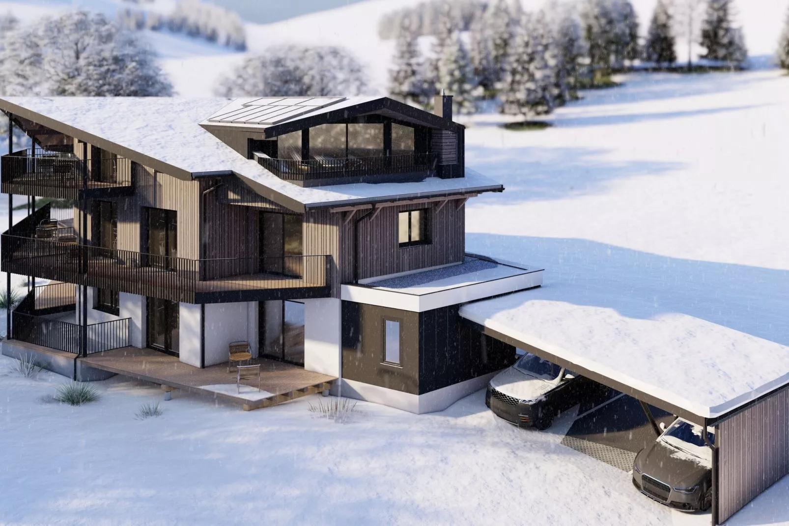 Bergzeit Appartements-Exterior winter