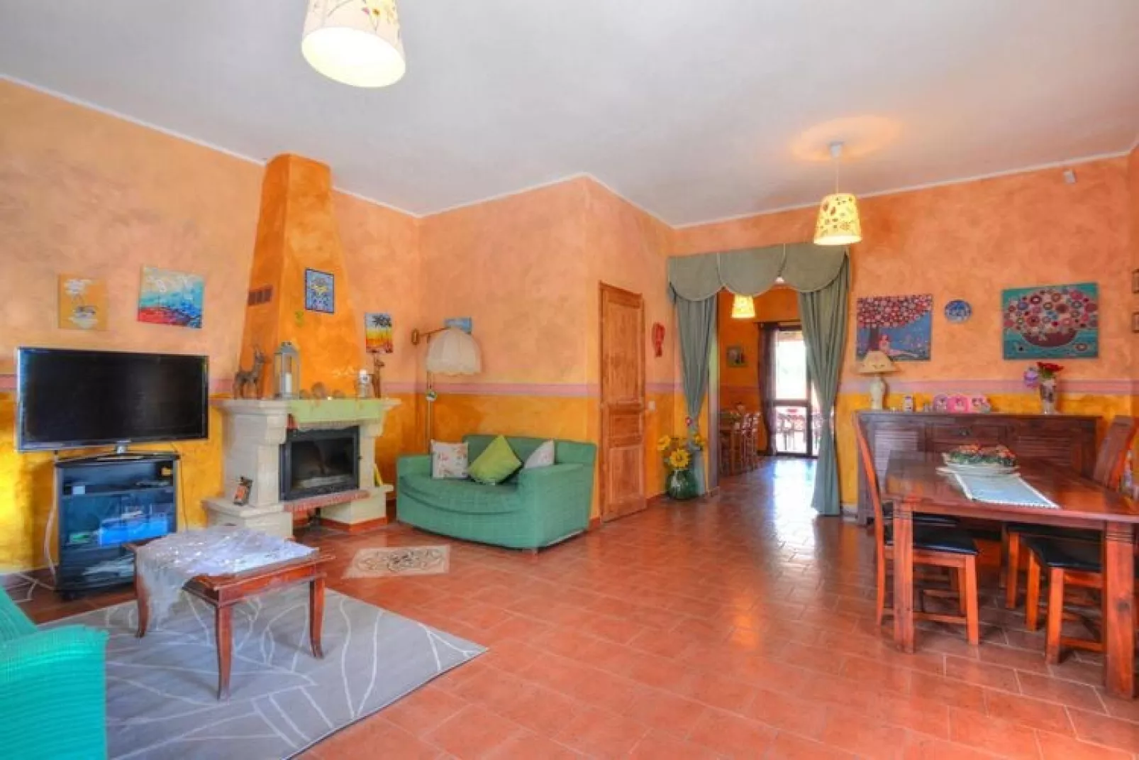Holiday home Floridia-Villa Maggio 160 qm mit Privatpool-Wohnzimmer