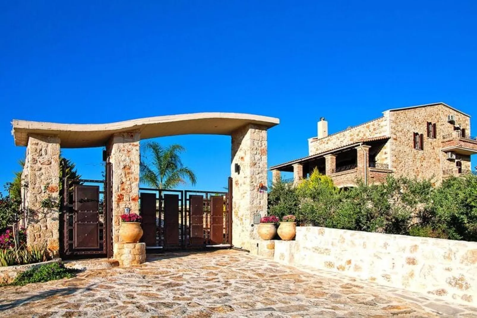 Villa, Kondomari-Villa Giovanta 200 qm-Extérieur été