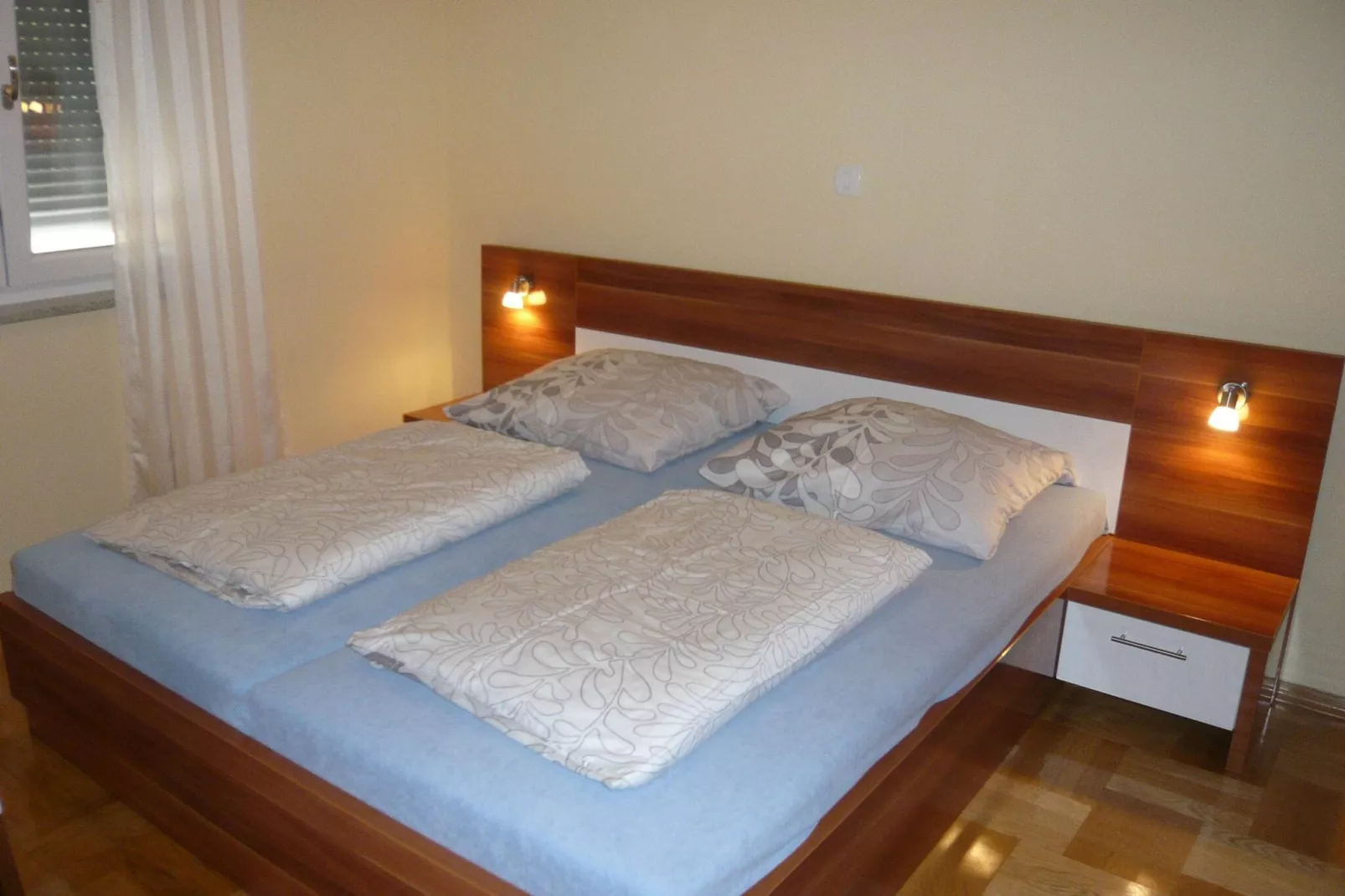 Apartment Jasna in Zaton 60 qm Erdgeschoß groundfloor für 4 Pers-Bedroom
