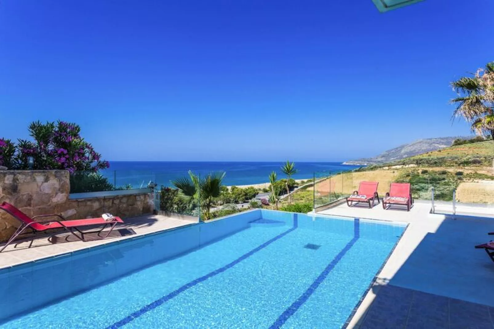 Villas Avra & Pyrgos, Episkopi-Villa Pyrgos, ca. 145 qm, 9 pax-Schwimmbad