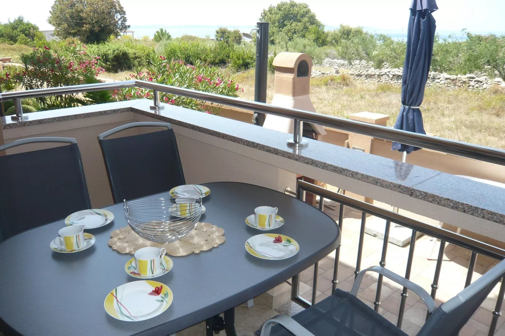 Apartment Jasna in Zaton 60 qm Erdgeschoß groundfloor für 4 Pers-Terrace balcony