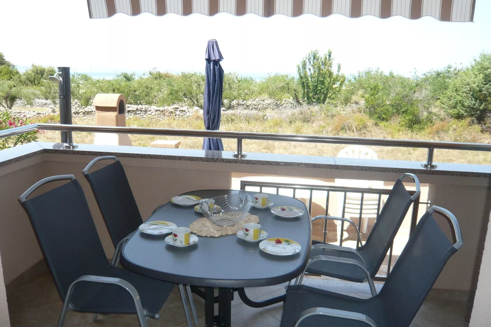 Apartment Jasna in Zaton 60 qm Obergeschoß 1st floor für 4 Pers-Terrace balcony