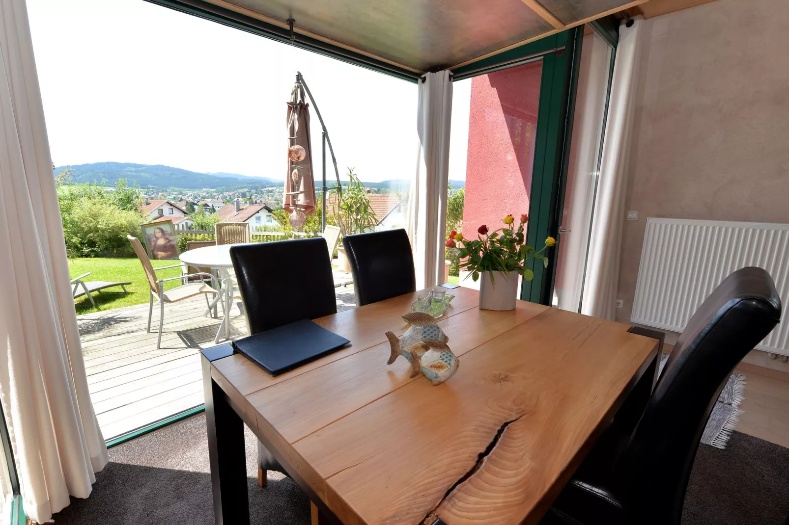 Unique holiday home in Viechtach with sauna-Dining room