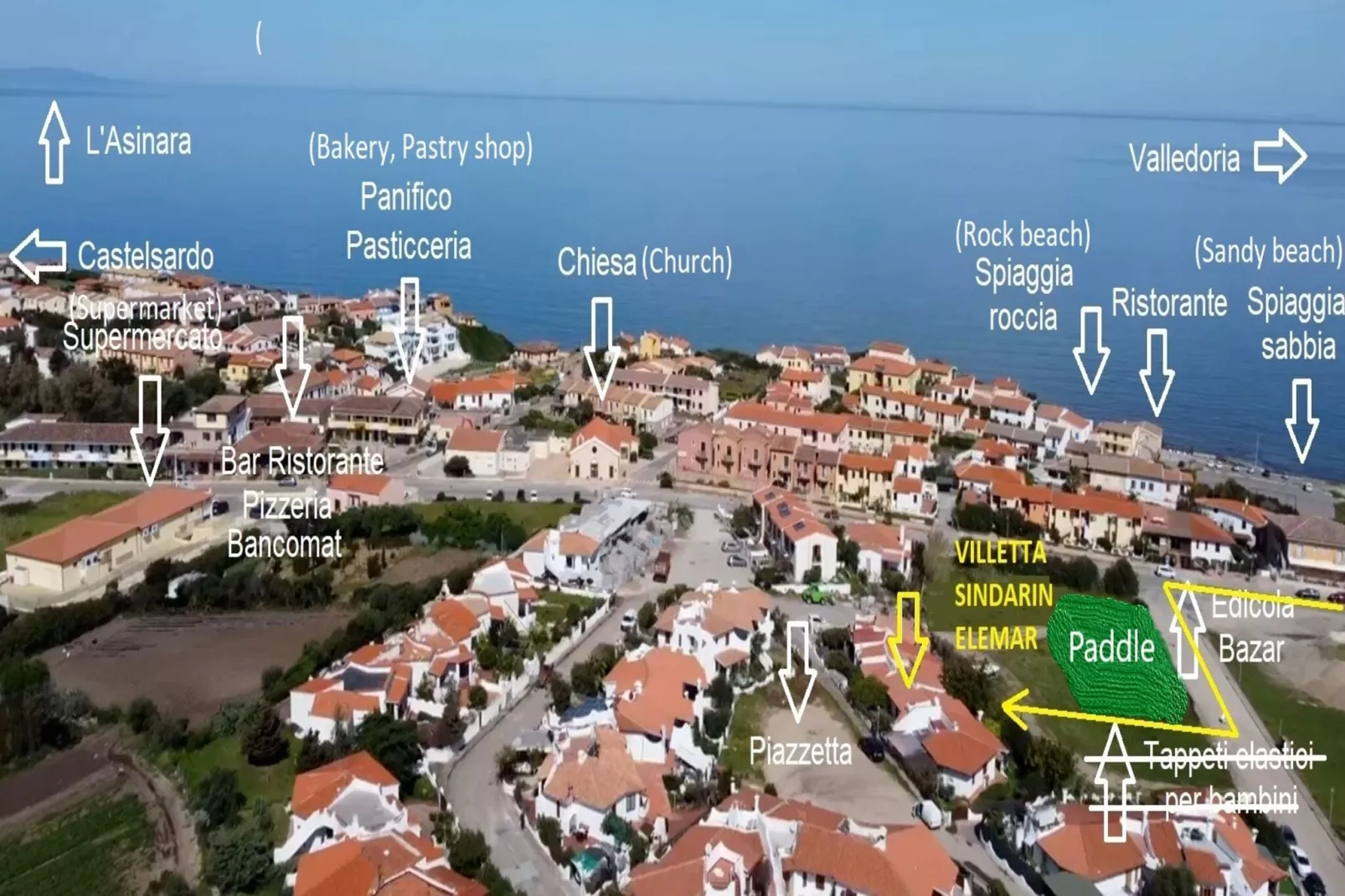 Villetta Sindarin Elemar-Areas summer 1km