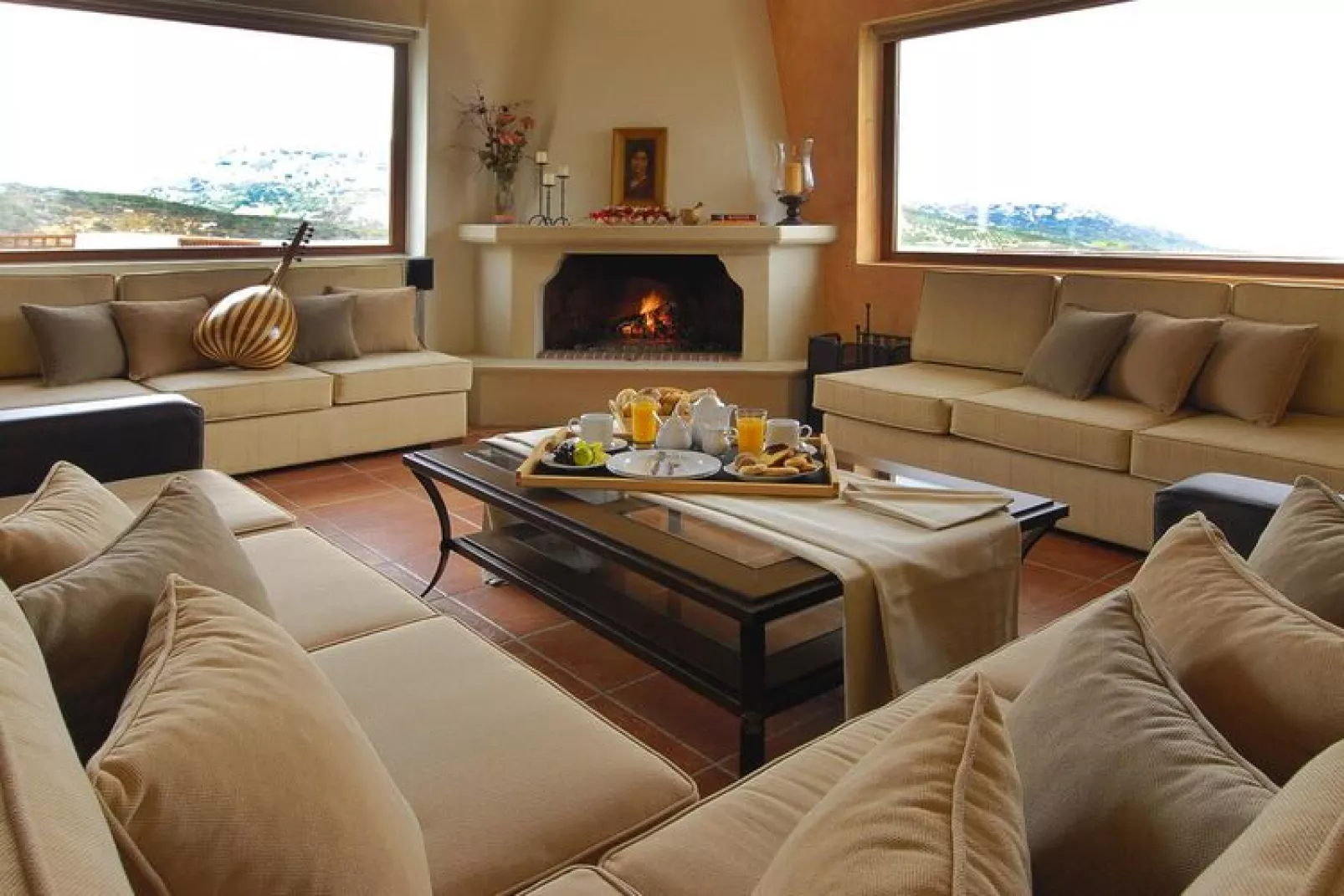 Villa, Choudetsi-Villa Selena, ca. 355 qm, 12 pax-Wohnzimmer