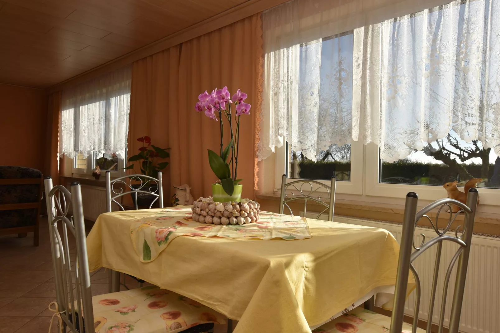 Ferienwohnung mit Koppelblick-Dining room