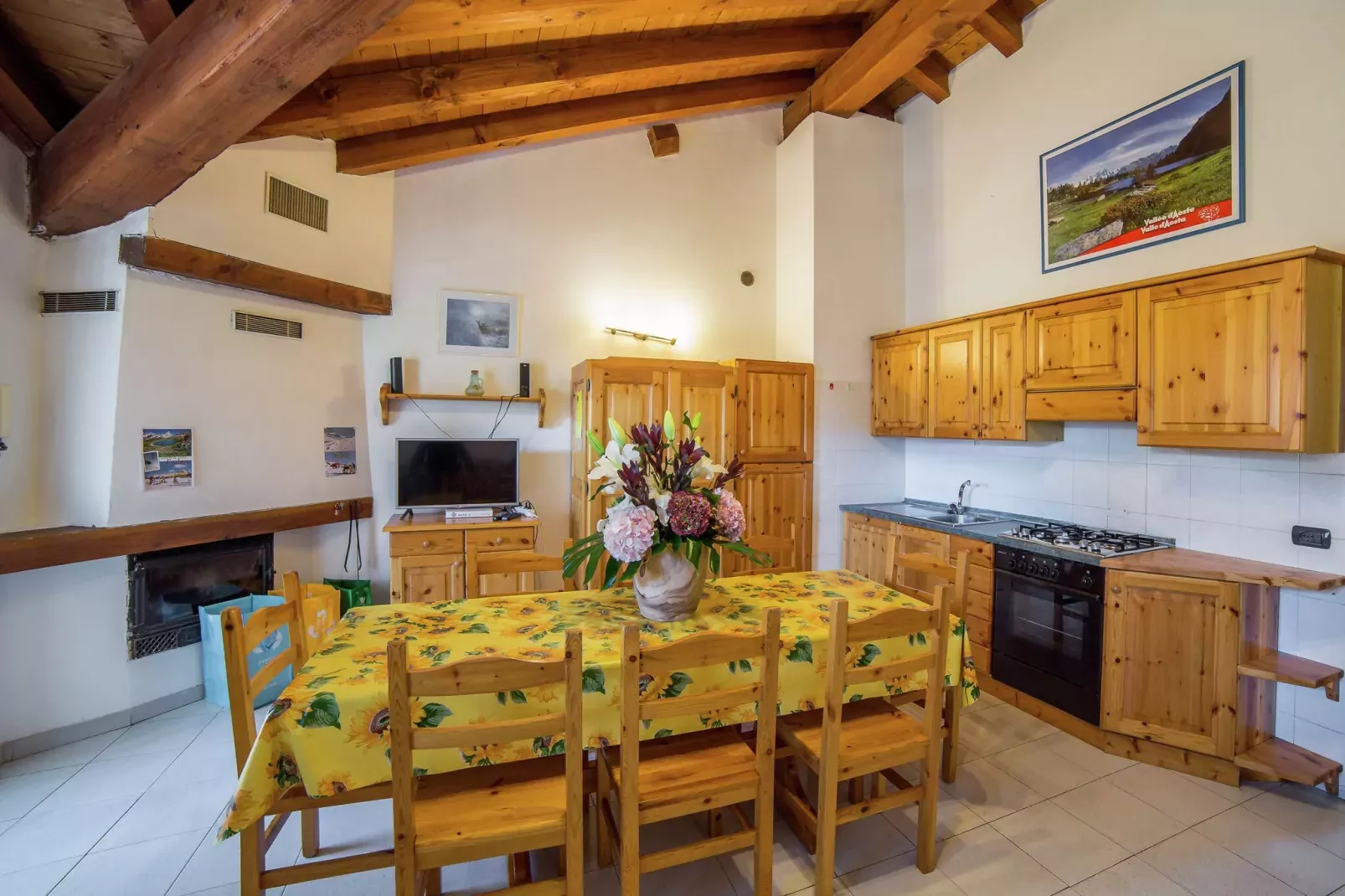 Chalet Antey Quadri B-Wohnzimmer