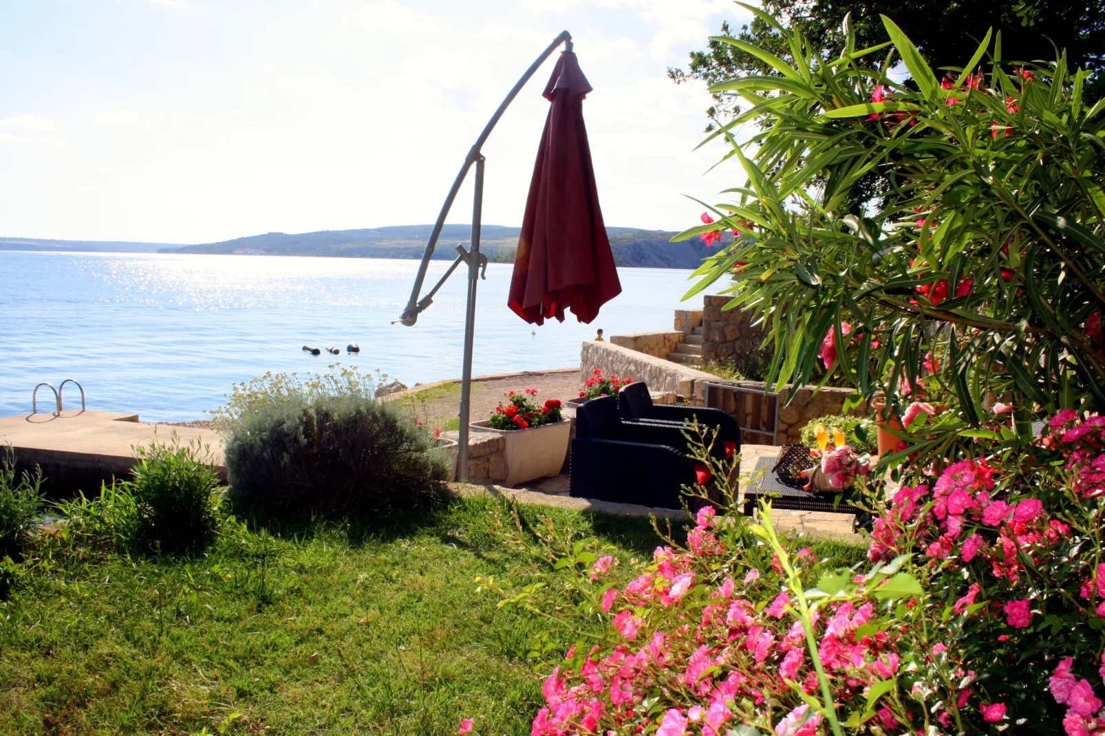 Beach front accomodation for 10-Extérieur été