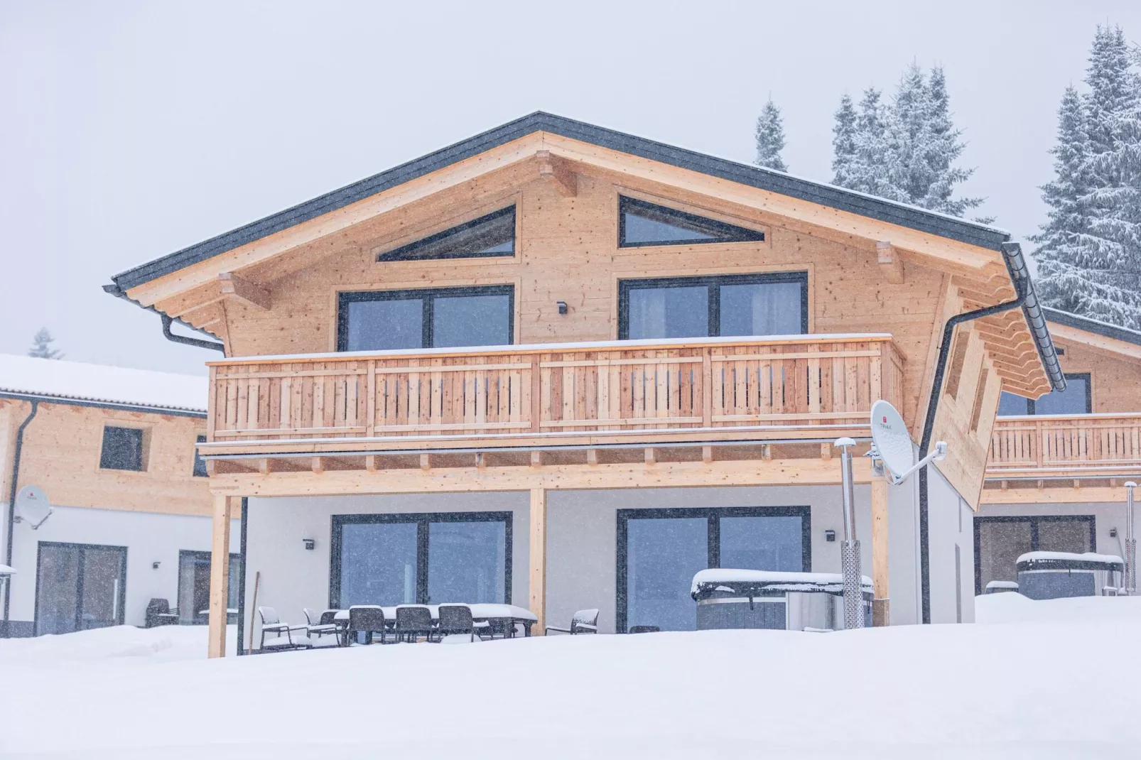 Chalet Modern-Außenbereich Winter
