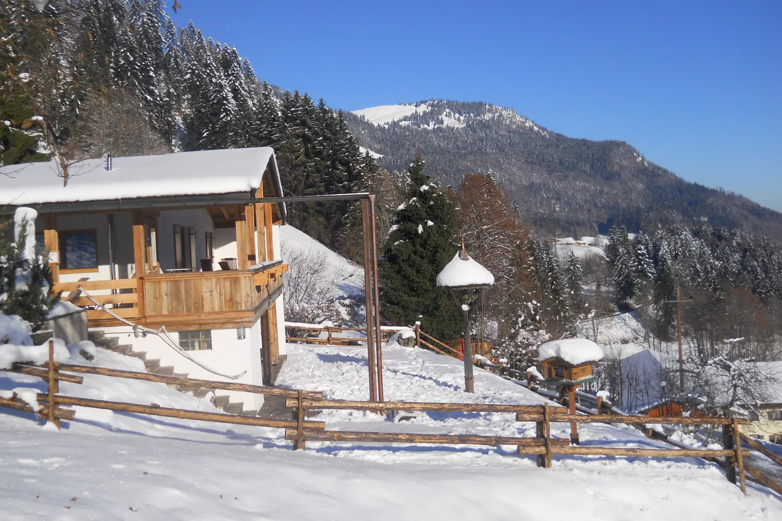 Chalet Niederndorferberg-View in winter