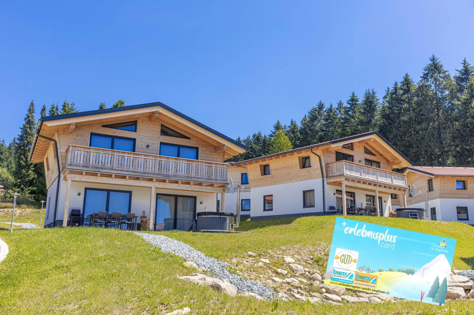 Chalet Modern-Außenbereich Sommer