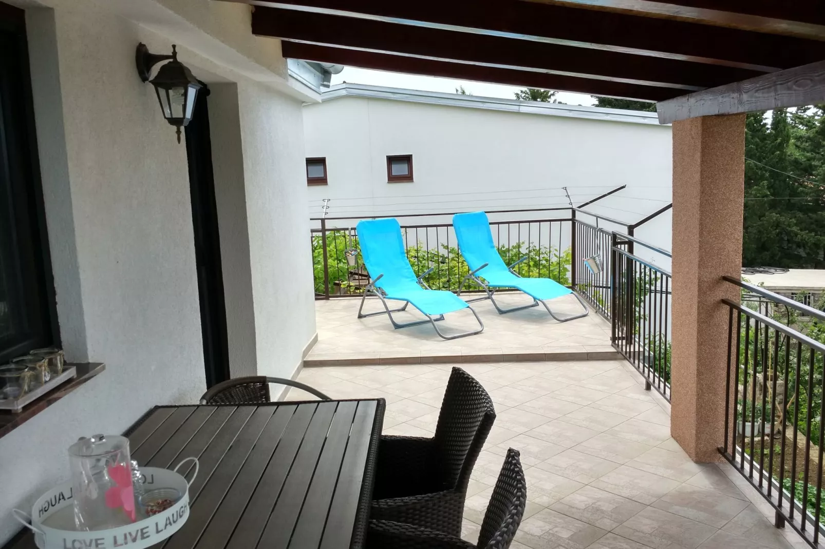 Studio apartment Paklenica-Terrace balcony