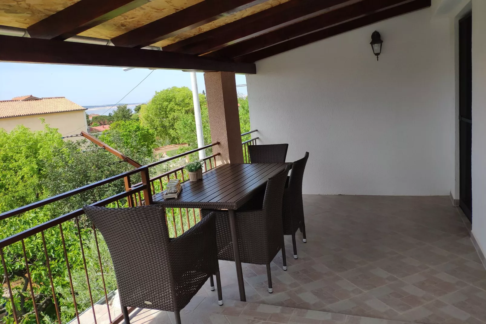 Studio apartment Paklenica-Terrace balcony