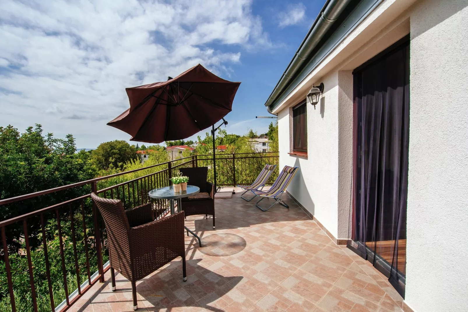 Studio apartment Paklenica-Terrace balcony