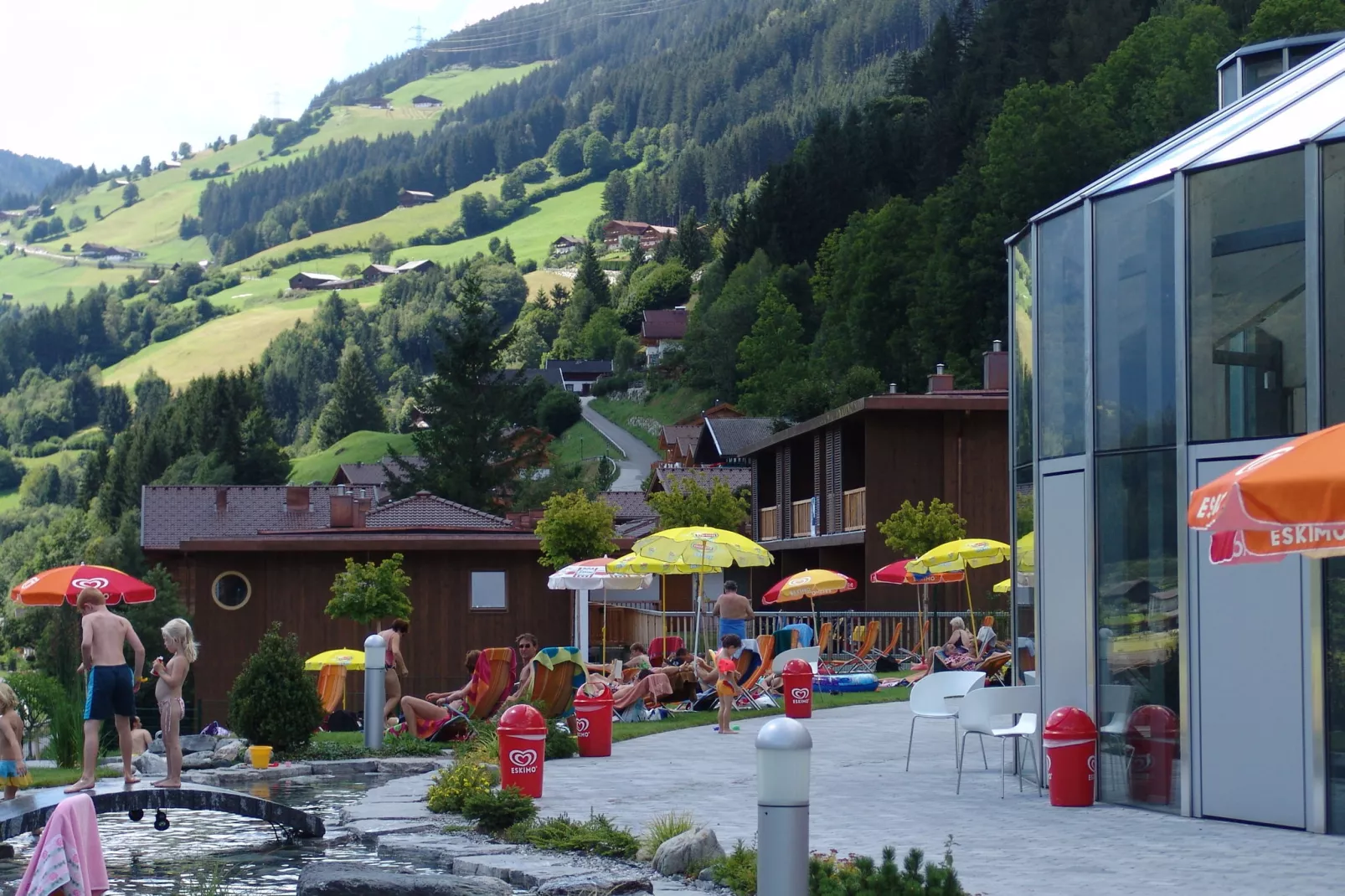 Drive in chalet-Gebiete Sommer 1 km