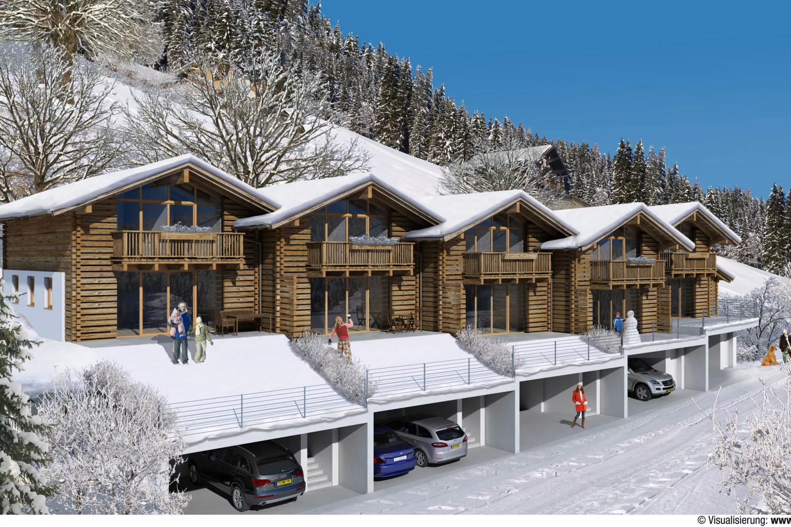 Drive in chalet-Exterior winter