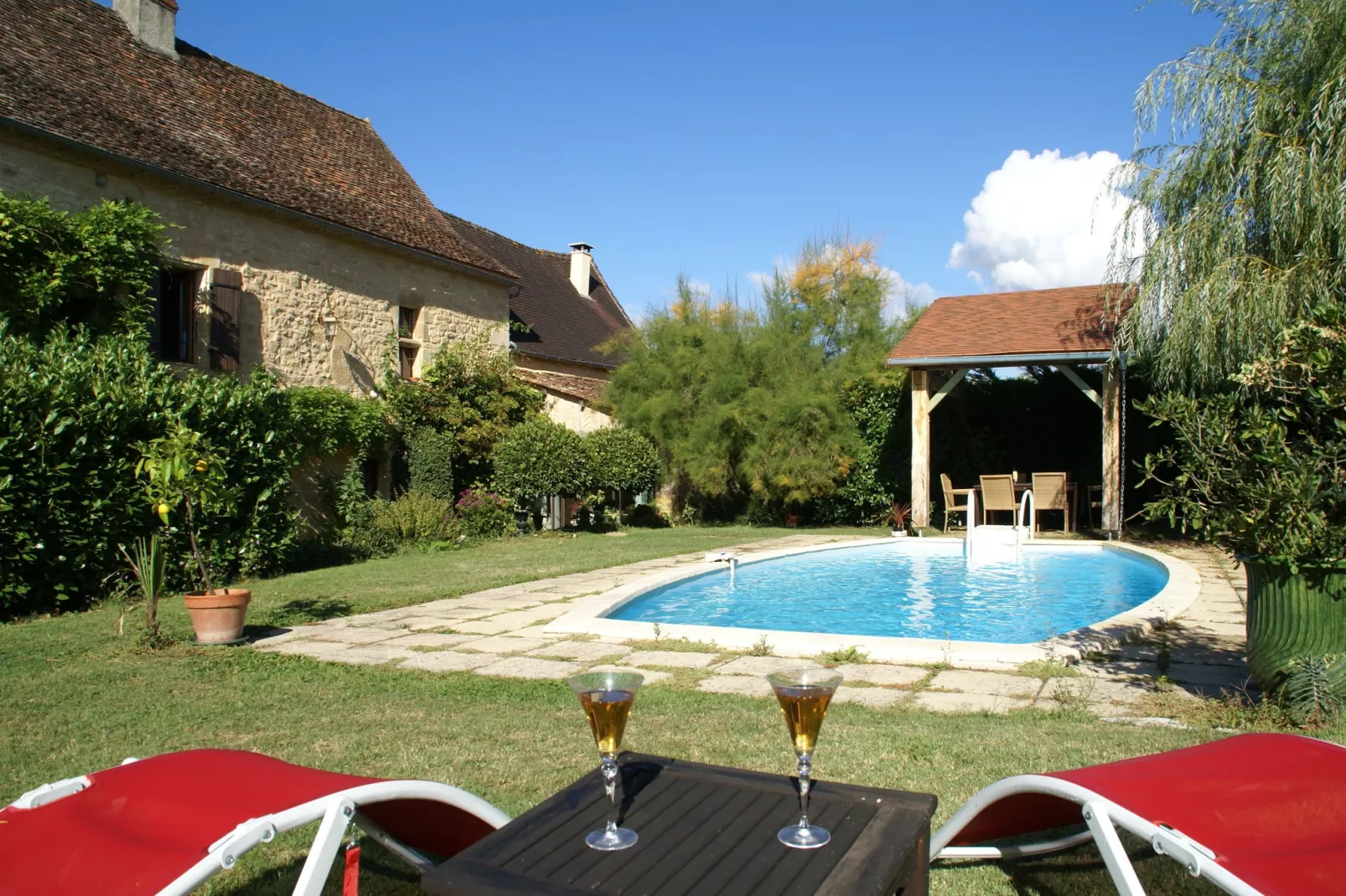 Maison de vacances St Jory las Bloux-Pool