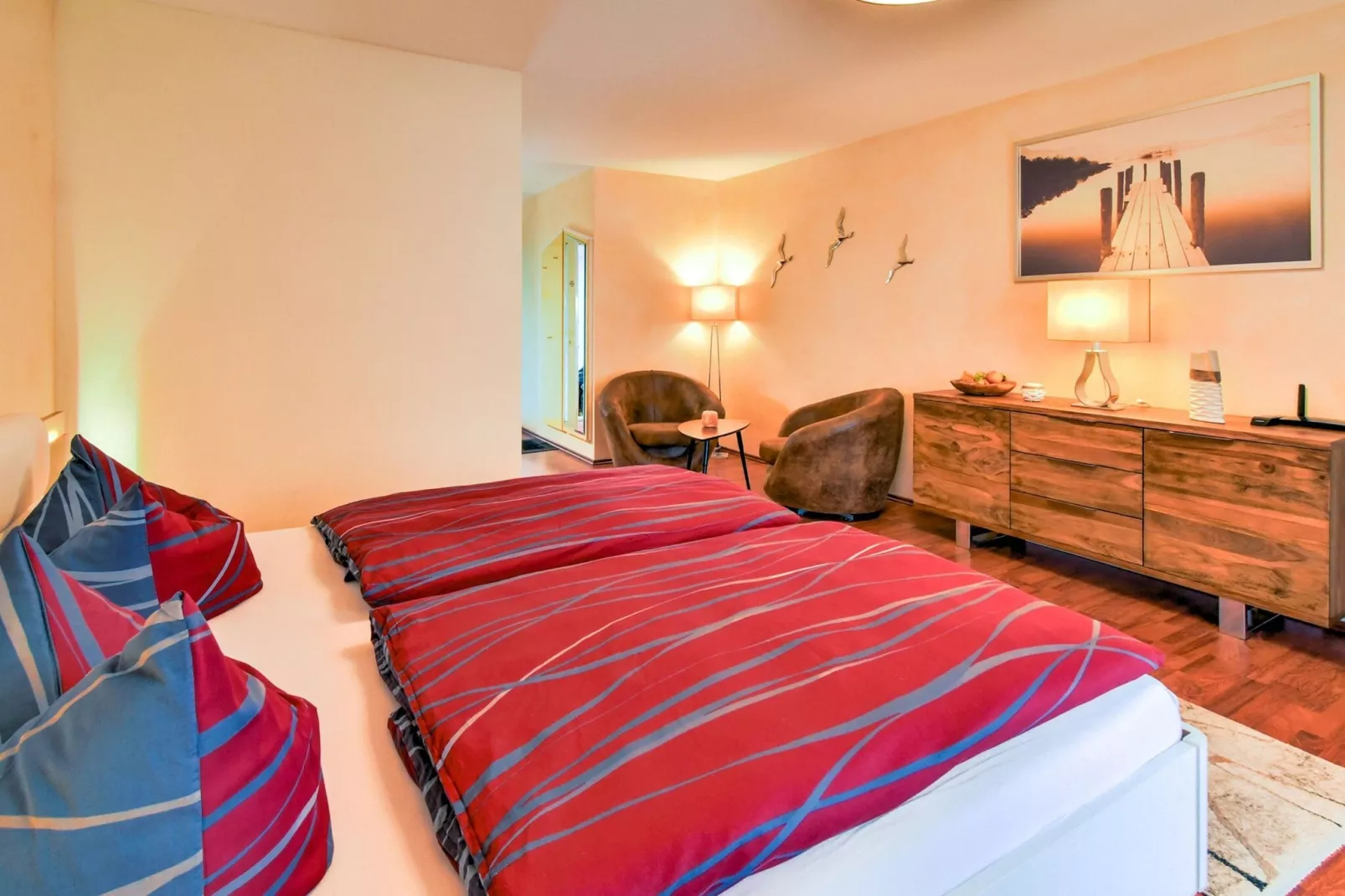 Modernes Appartement mit Terrasse auf der Insel Rügen-Bedroom
