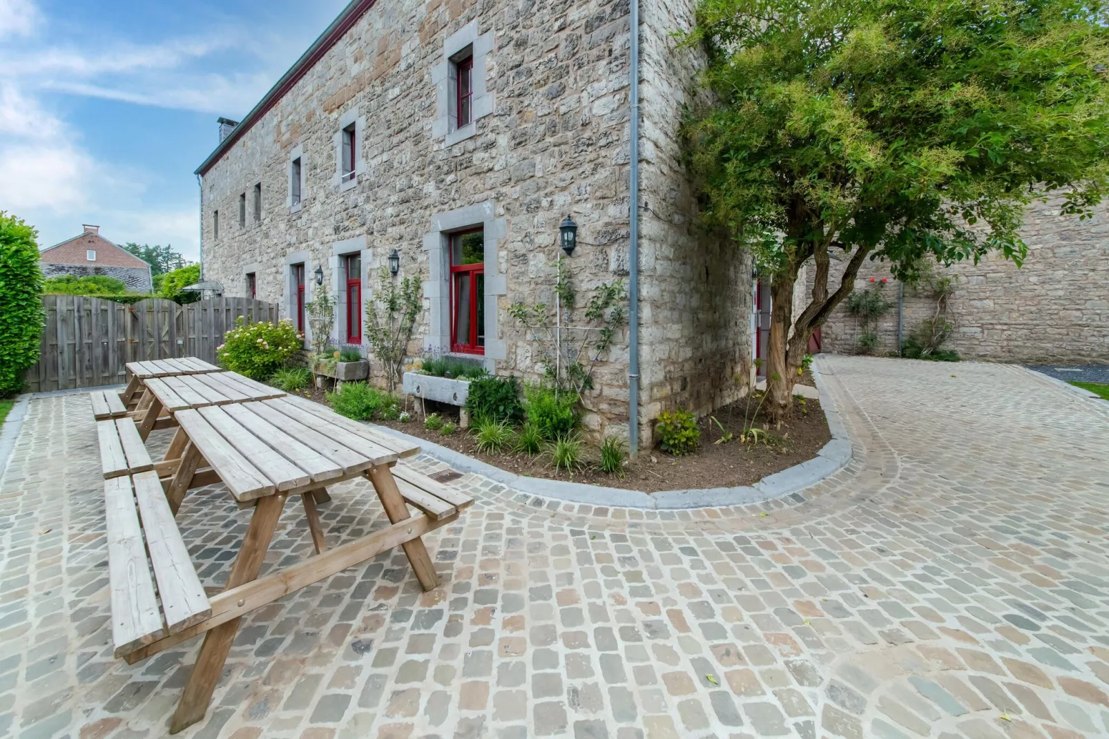La ferme du noyer-Terrassenbalkon