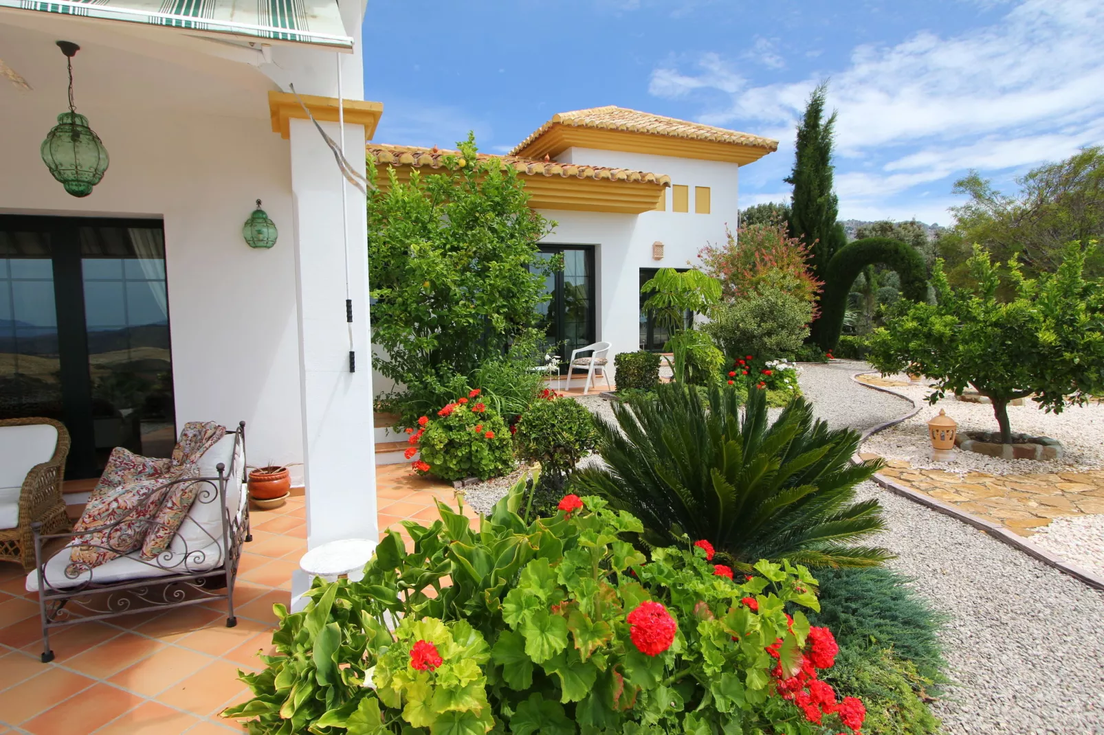 Villa Los Chaparros-Gärten Sommer