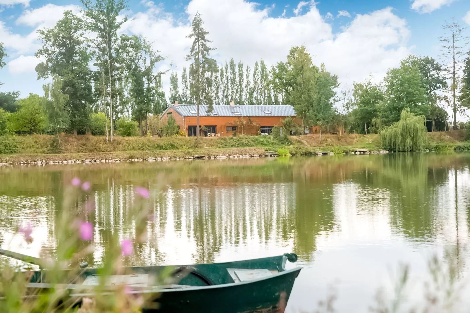 Le Gîte du Lac Privé-Vue d'été
