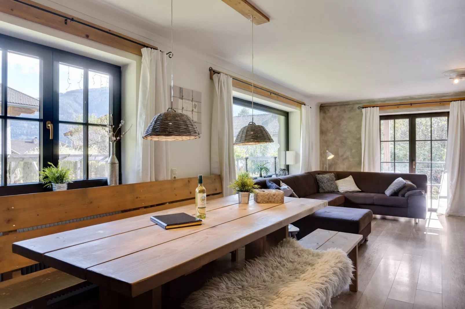 Chalet-Apartment Ullach A-Living room
