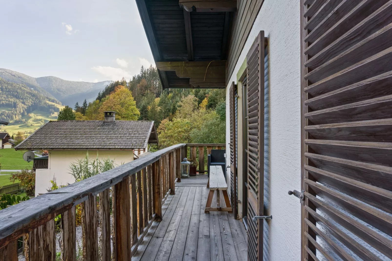 Chalet-Apartment Ullach A-Terrace balcony