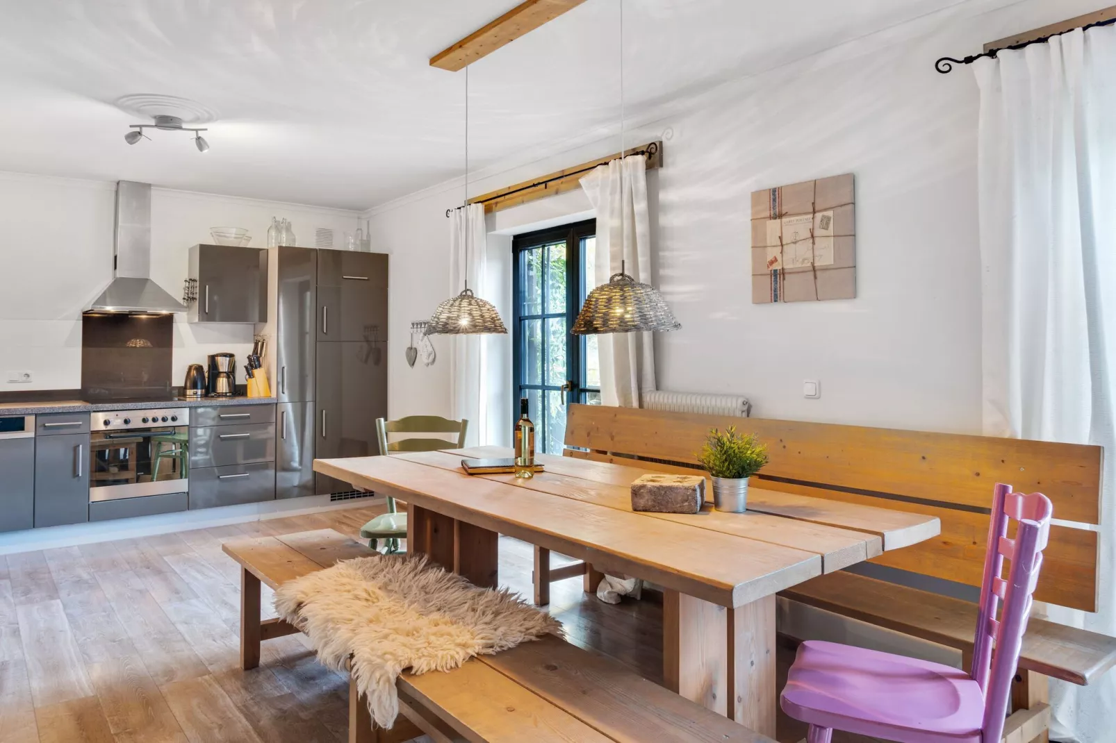 Chalet-Apartment Ullach B-Dining room