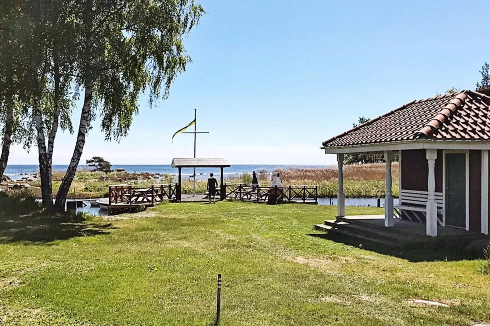 4 person holiday home in SÖLVESBORG-By Traum-Water view