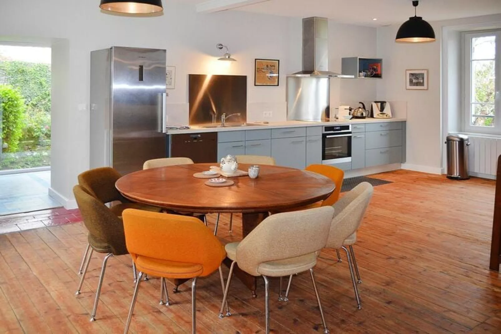 Holiday home Locquirec-Wohnzimmer