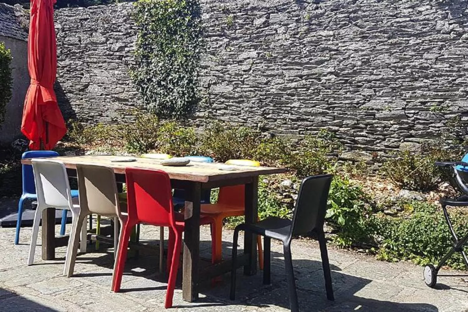 Holiday home Locquirec-Garten Sommer