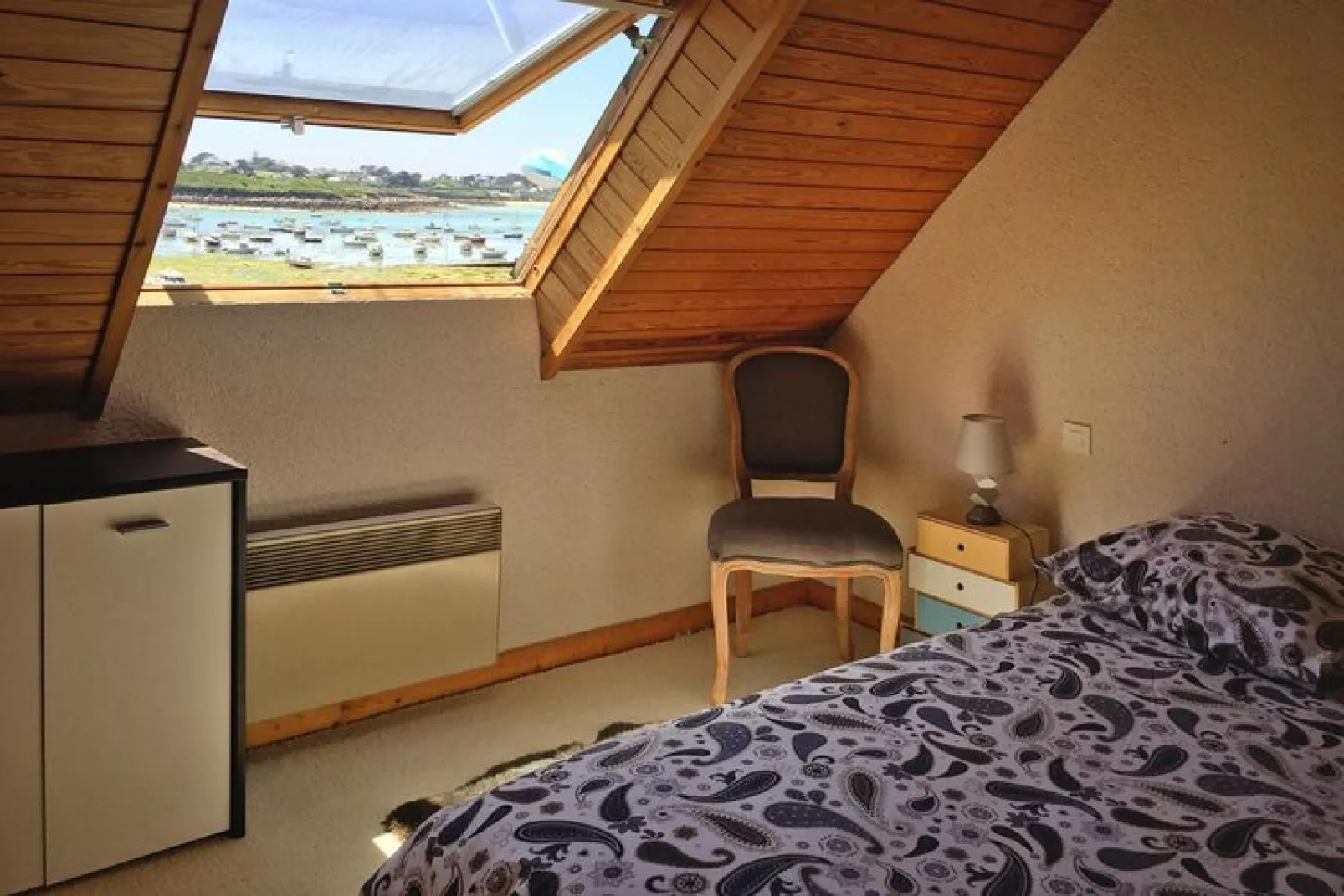 Meerblick Ferienhaus Portsall-Bedroom