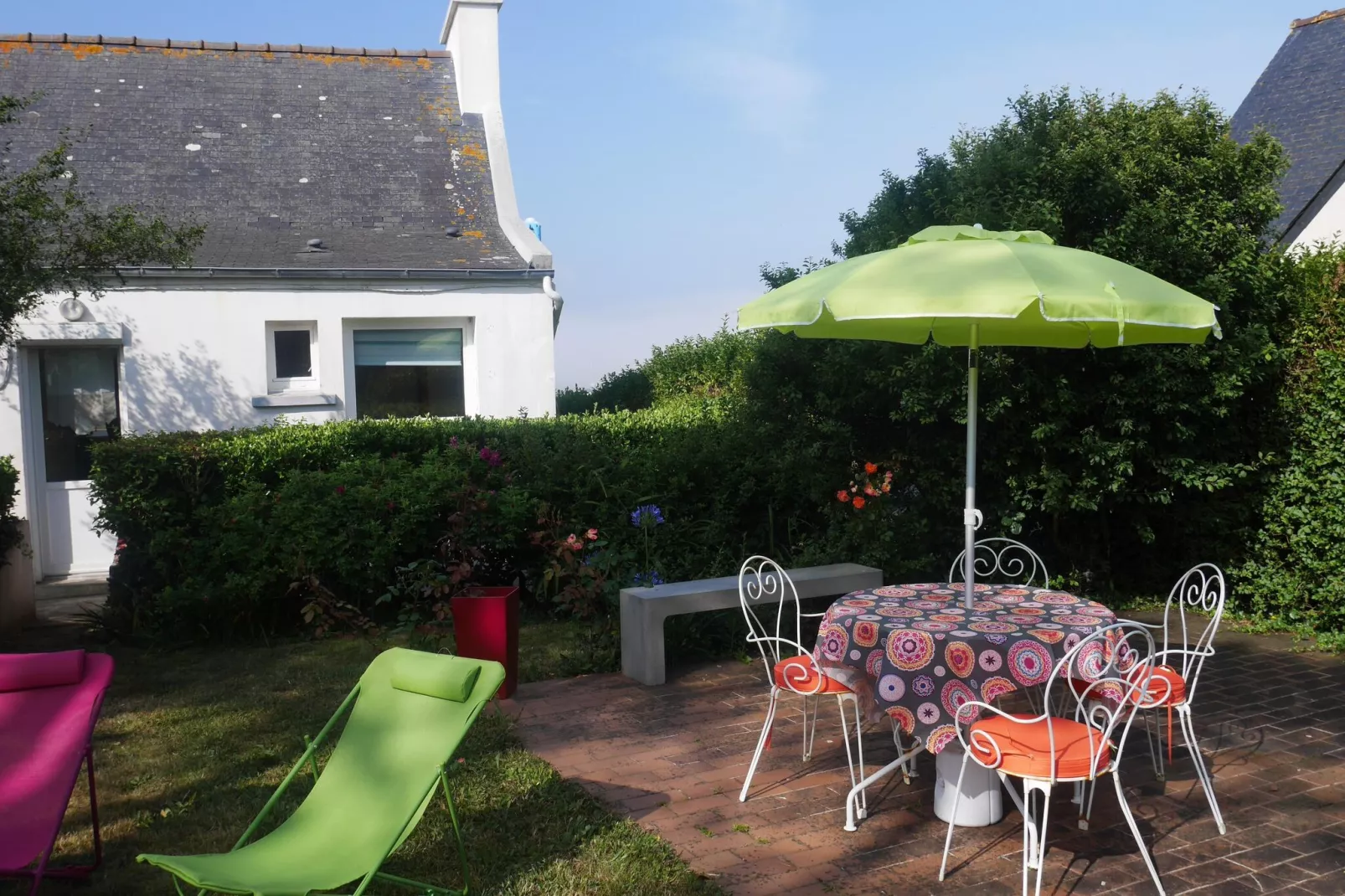Meerblick Ferienhaus Portsall-Terrace balcony